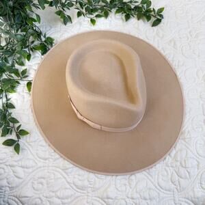 Lack of Color Zulu Rancher Wool Hat in Sand Sz L